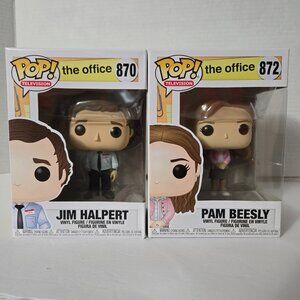 Funko Pop! Television - The Office Bundle - Jim Halpert #870 & Pam Beesly #872